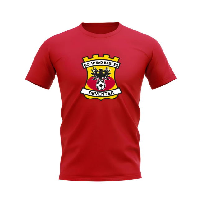 Go Ahead Eagles Badge T-Shirt (Red)