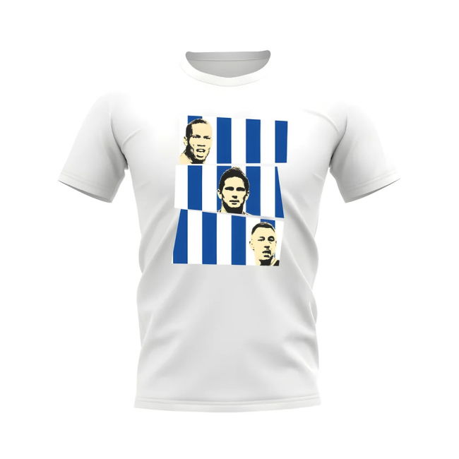 Drogba Lampard Terry Chelsea Trio T-Shirt (White)