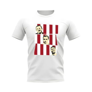 Rooney Berbatov Ronaldo Manchester United Trio T-Shirt (White)