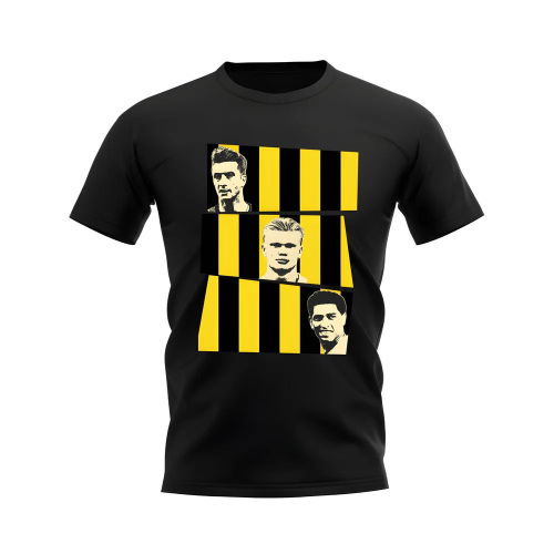 Reus Haaland Bellingham Borussia Dortmund Trio T-Shirt (Black)