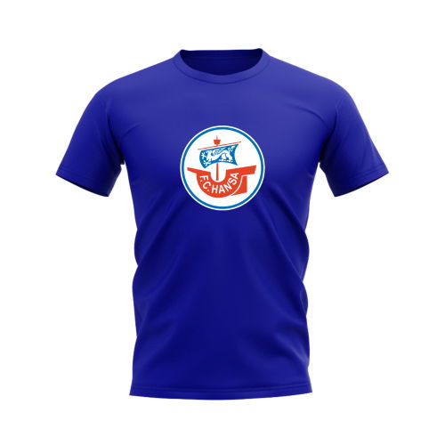 Hansa Rostock Badge T-shirt (Royal Blue)