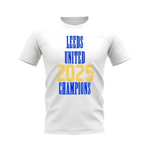 Leeds United 2025 Champions T-Shirt (White)