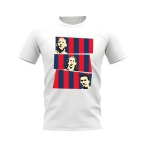 Anelka Ronaldinho Okocha PSG T-Shirt (White)
