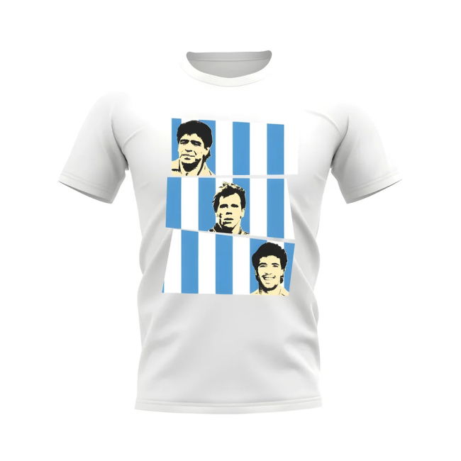 Maradona Zola Careca Napoli T-Shirt (White)