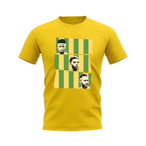 Vini Rodrygo Neymar Brazil T-Shirt (Yellow)