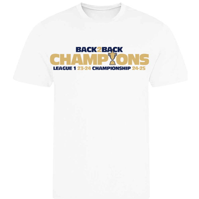Falkirk Back To Back Champions T-Shirt (White)