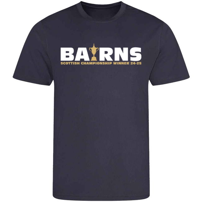 Falkirk The Bairns Champions T-Shirt (Navy)