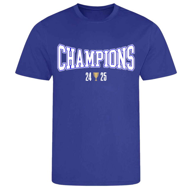 Birmingham City 2024-25 Champions T-Shirt (Blue)
