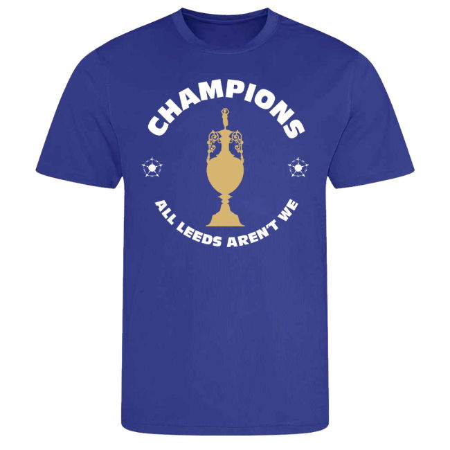 All Leeds Aren\'t We Champions T-Shirt (Blue)