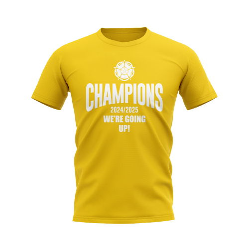 Leeds United We Are Going Up T-Shirt (Yellow)