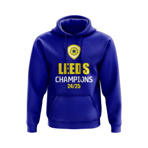 Leeds United Champions 24-25 Hoody (Blue)