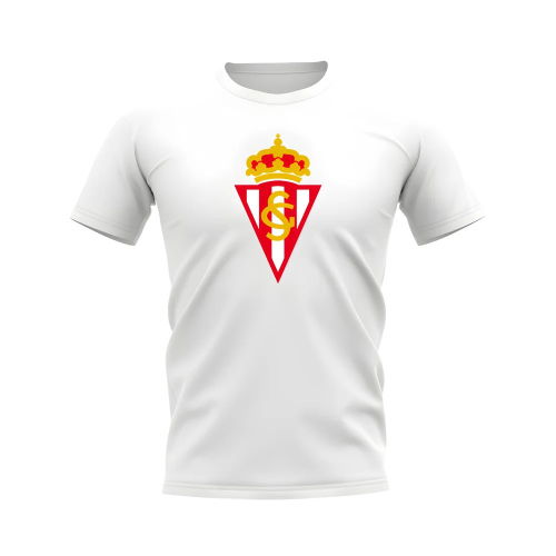 Sporting Gijon Badge T-shirt (White)