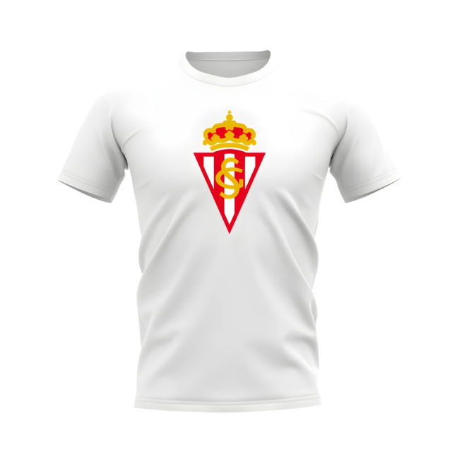 Sporting Gijon Badge T-shirt (White)