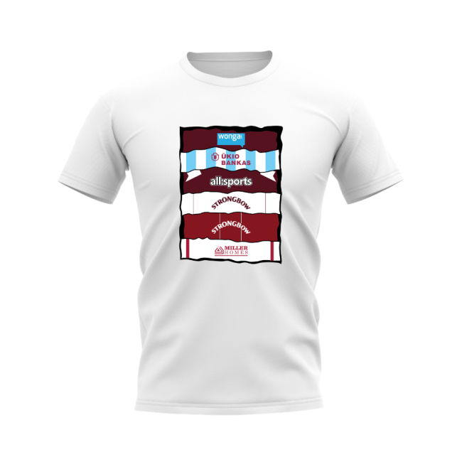 Hearts Shirt Sponsor History T-shirt (White)