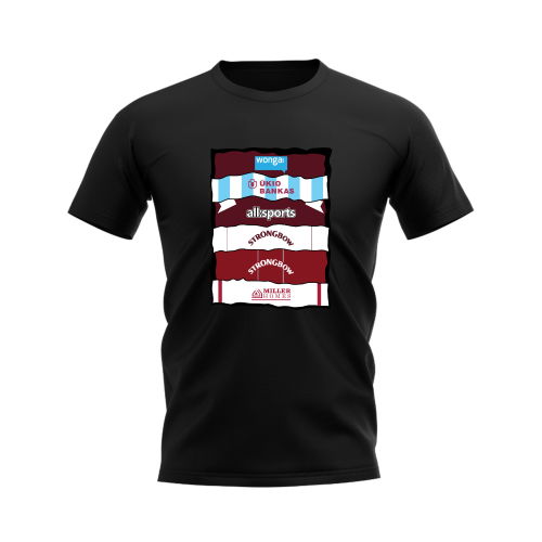 Hearts Shirt Sponsor History T-shirt (Black)
