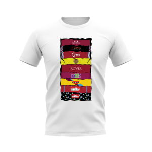 Aston Villa Shirt Sponsor History T-shirt (White)