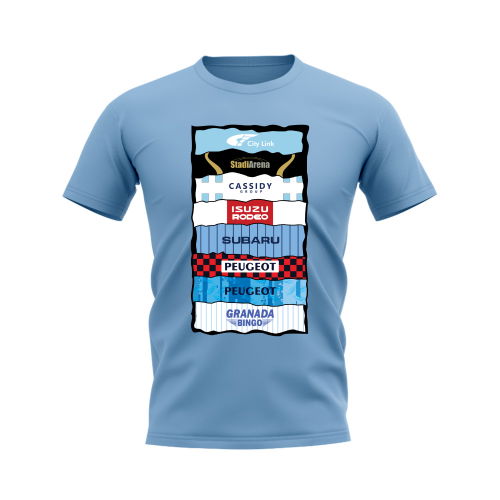Coventry Shirt Sponsor History T-shirt (Sky)