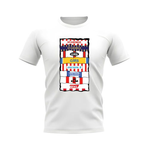Brentford Sponsor History T-shirt (White)