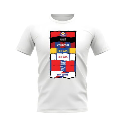 Crystal Palace Sponsor History T-shirt (White)