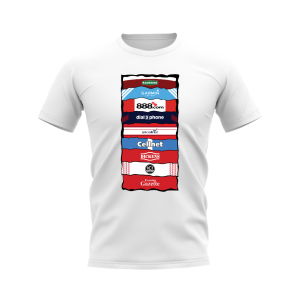 Middlesbrough Sponsor History T-shirt (White)