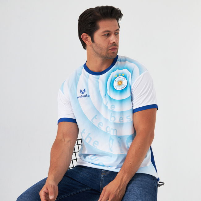 Argentina Legacy Football Jersey (Wolvate) Adult Short Sleeve