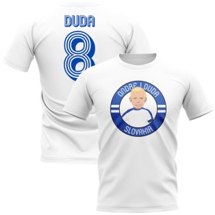 Ondrej Duda Slovakia Illustration T-Shirt (White)