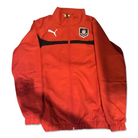 2014-2015 Airdrieonians Puma Wet Jacket (Red) - Uksoccershop