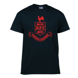 Airdrieonians Core Logo T-Shirt (Black) - Kids