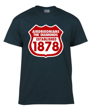 Airdrieonians Established 1878 T-Shirt (Black)