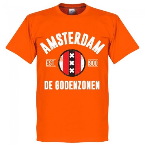 Ajax Established T-Shirt - Orange