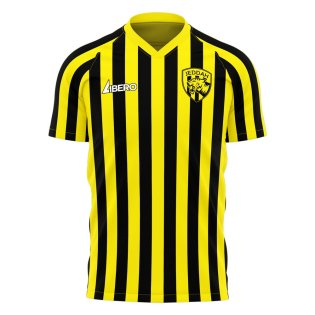 Al-Ittihad 2023-2024 Stripe Home Concept Football Kit (Libero ...