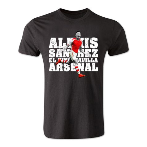 Alexis Sanchez Arsenal El Nino Maravilla T-Shirt (Black) - Kids