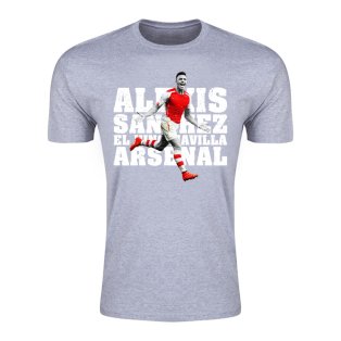 Alexis Sanchez Arsenal El Nino Maravilla T-Shirt (Grey)