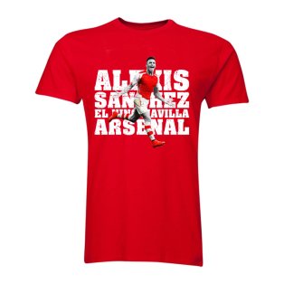 Alexis Sanchez Arsenal El Nino Maravilla T-Shirt (Red) - Kids