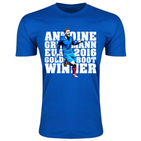 Antoine Griezmann Goldenboot France T-shirt (Blue)