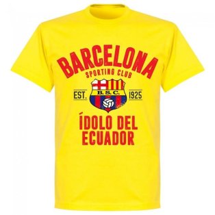 Barcelona Sporting Club Established T-shirt - Yellow