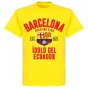 Barcelona Sporting Club Established T-shirt - Yellow