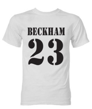 David Beckham Real Madrid Galactico T-Shirt (White)