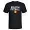 Belgium Football T-Shirt - Black