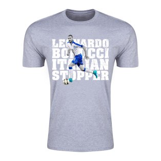 Leonardo Bonucci Italian Stopper T-Shirt (Grey) - Kids