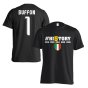 Juventus History Winners T-Shirt (Buffon 1) Black - Kids
