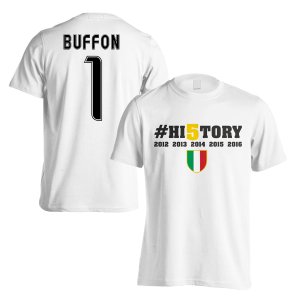 Juventus History Winners T-Shirt (Buffon 1) White - Kids