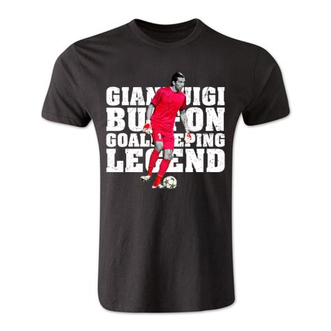 Gianluigi Buffon Goalkeeping Legend T-Shirt (Black)