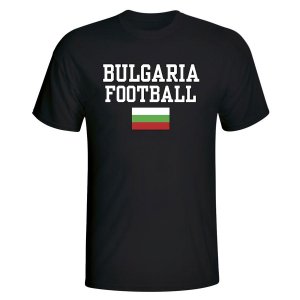 Bulgaria Football T-Shirt - Black