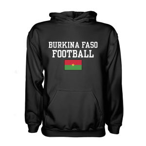 Burkina Faso Football Hoodie - Black