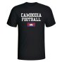 Cambodia Football T-Shirt - Black