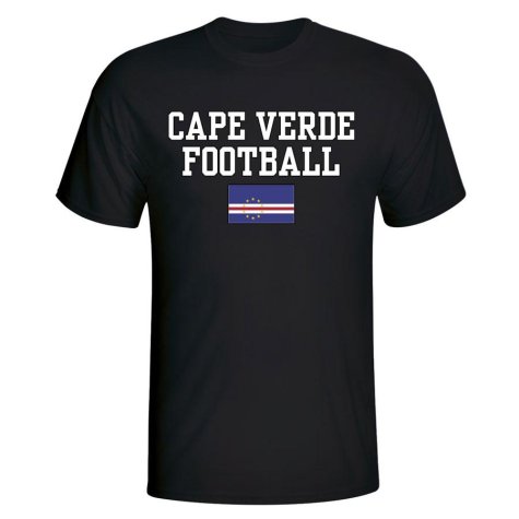 Cape Verde Football T-Shirt - Black