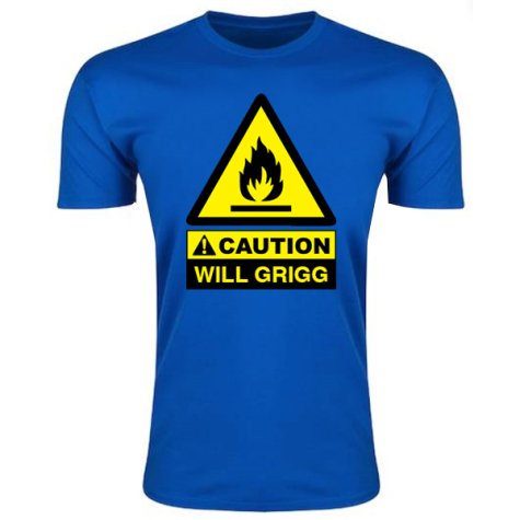 Caution Will Griggs On Fire T-Shirt (Royal) - Kids