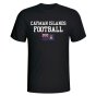 Cayman Islands Football T-Shirt - Black