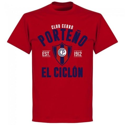Cerro Porteno Established T-Shirt - Red